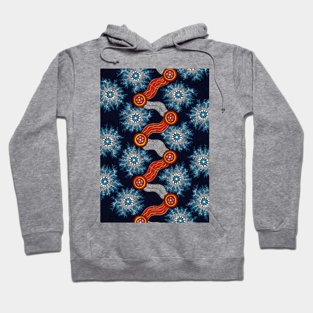 Aboriginal Art - The Journey Hoodie by hogartharts